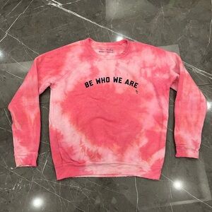 Fred Segal Be Who We Are Tie Dye Crewneck Sweatshirt Medium